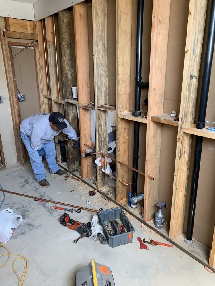Commercial rough-in plumbing for Trenchless Sewer Repair in West Belleview